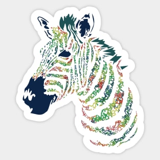 Collagen Zebra Sticker